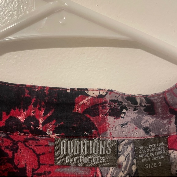 Chicos vibrant colorful button down top - Picture 8 of 14